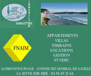 L'immobilier aux Sablettes avec l'agence Sablettes Immobilier, transcation, gestion, location, syndic.