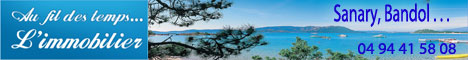 Au Fil des Temps l'Immobilier, agence immobilière à Sanary, Bandol et Six Fours les Plages.