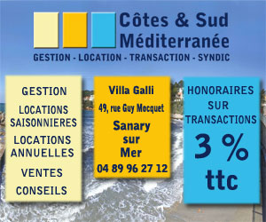 Côtes et Sud Méditerranée, gestion, syndic et Transaction à Sanary sur Mer. Aussi locations à l'année et locations saisonnières.