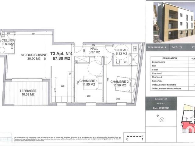 Vente  Appartement F3  de 67 m² à Puget sur Argens 263 900 euros Réf: SFN-1149841-3