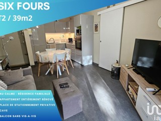 Vente  Appartement F2  de 39 m² à Six-Fours 225 000 euros