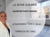 Vente  Appartement F2  de 34 m² à La Seyne 129 000 euros