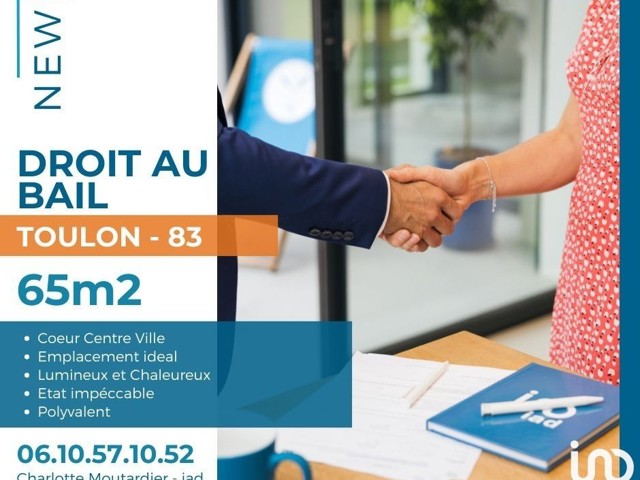 Vente  Local commercial de 65 m² à Toulon 54 000 euros Réf: SFN-1479433