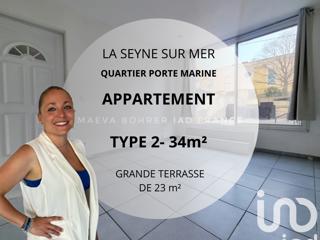 Vente  Appartement F2  de 34 m² à La Seyne 129 000 euros Réf: SFN-1466756