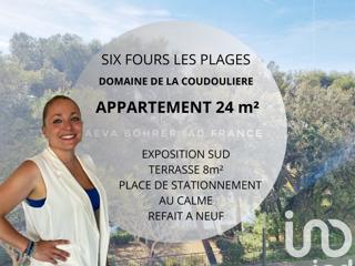 Vente  Appartement F2  de 24 m² à Six-Fours 172 000 euros
