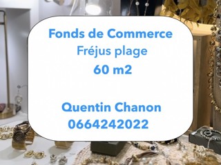 Vente  Local commercial de 60 m² à Fréjus 121 000 euros