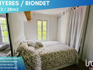 Vente  Appartement T2  de 28 m² à Hyères 106 000 euros