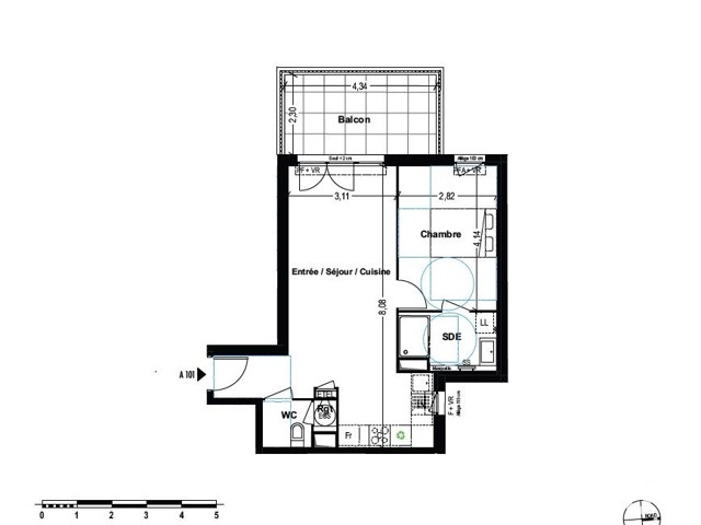 Vente  Appartement F2  de 46 m² à Cogolin 270 000 euros Réf: SFN-1674647-10