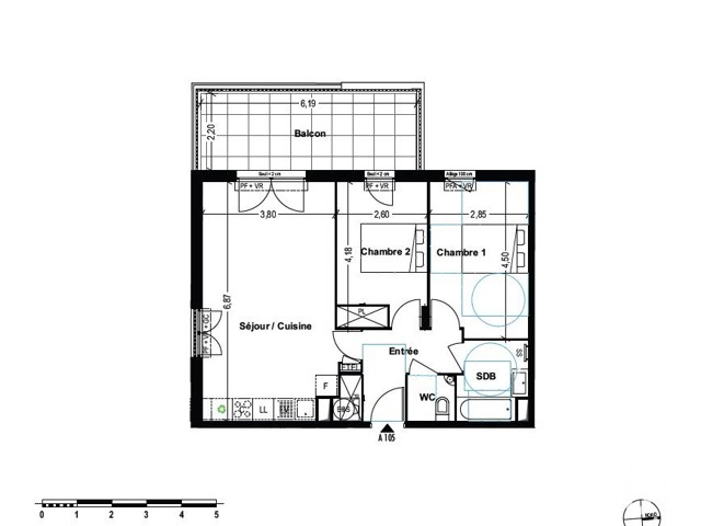Vente  Appartement F3  de 62 m² à Cogolin 410 000 euros Réf: SFN-1674647-17