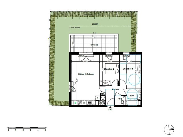 Vente  Appartement T3  de 62 m² à Cogolin 395 000 euros Réf: SFN-1674647-18