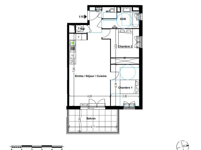 Vente  Appartement T3  de 63 m² à Cogolin 405 000 euros Réf: SFN-1674647-21