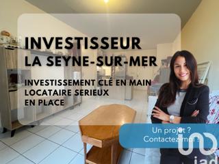 Vente  Appartement T2  de 46 m² à La Seyne 108 000 euros