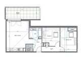 Vente  Appartement T3  de 57 m² à Cogolin 300 720 euros