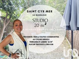 Vente  Studio de 20 m² à Saint Cyr Sur Mer 169 000 euros