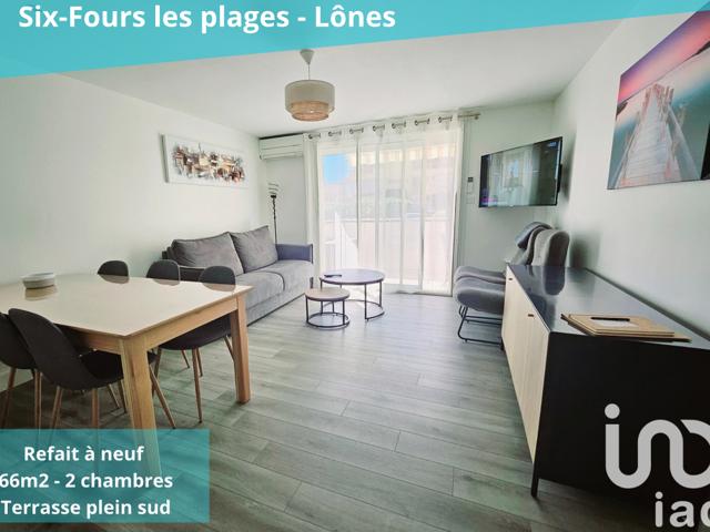 Vente  Appartement F3  de 63 m² à Six-Fours 355 000 euros Réf: SFN-1756647