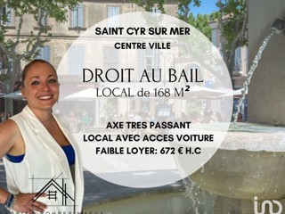 Vente  Local commercial de 168 m² à Saint Cyr Sur Mer 110 000 euros