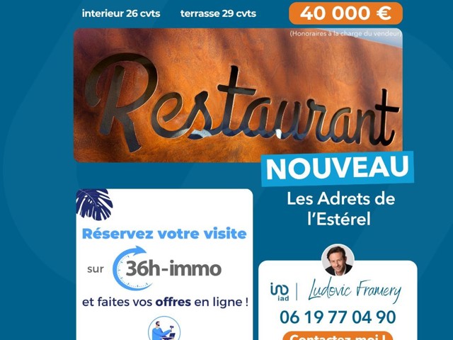 Vente  Local commercial de 69 m² à Les Adrets de l'Estérel 40 000 euros Réf: SFN-1788179