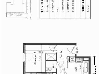 Vente  Appartement T3  de 60 m² à Fréjus 299 000 euros