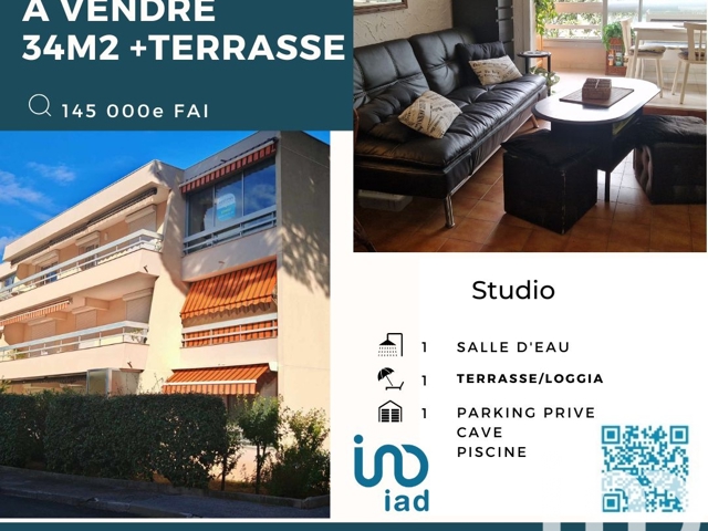 Vente  Studio de 34 m² à Fréjus 145 000 euros Réf: SFN-1842224