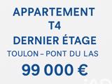 Vente  Appartement T4  de 44 m² à Toulon 99 000 euros