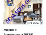 Vente  Appartement F4  de 111 m² à Fréjus 310 000 euros