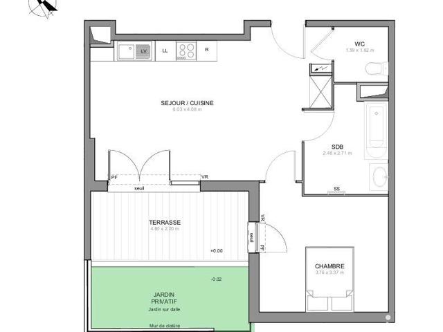 Vente  Appartement F2  de 50 m² à Draguignan 197 373 euros Réf: SFN-1881829-4