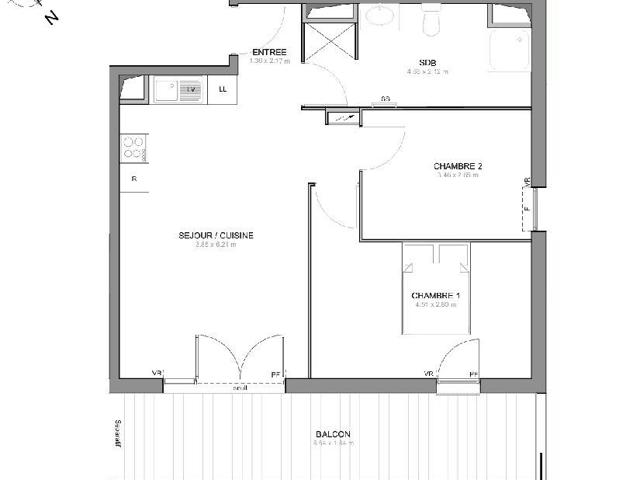 Vente  Appartement F3  de 59 m² à Draguignan 225 506 euros Réf: SFN-1881829-8