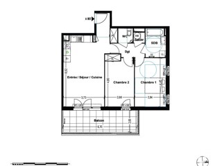 Vente  Appartement F3  de 64 m² à Cogolin 340 000 euros