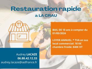 Vente  Local commercial de 20 m² à La Crau 45 000 euros