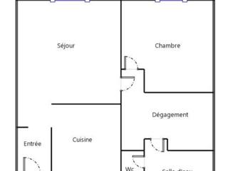 Vente  Appartement T2  de 50 m² à Toulon 144 000 euros