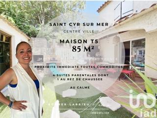 Vente  Maison de 85 m² à Saint Cyr Sur Mer 469 000 euros