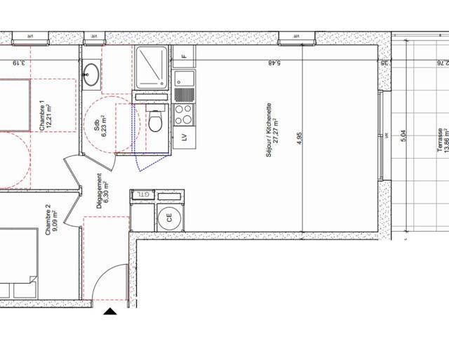 Vente  Appartement T3  de 61 m² à Bormes les Mimosas 362 000 euros Réf: SFN-1896270-10