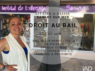 Vente  Local commercial de 40 m² à Sanary 24 500 euros