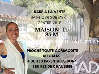 Vente  Maison de 85 m² à Saint Cyr Sur Mer 495 000 euros