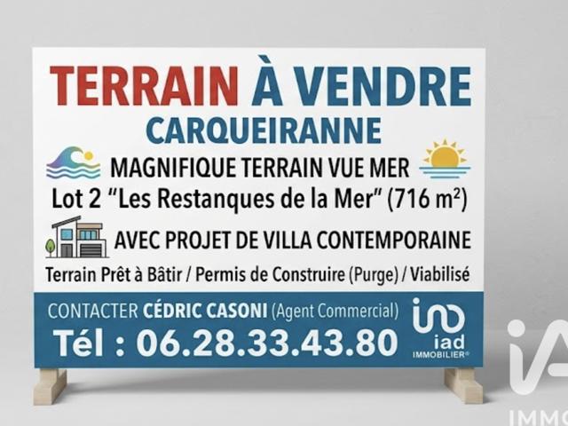 Vente  Terrain de 716 m² à Carqueiranne 730 000 euros Réf: SFN-1972786