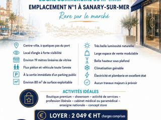 Vente  Local commercial de 81 m² à Sanary 82 500 euros