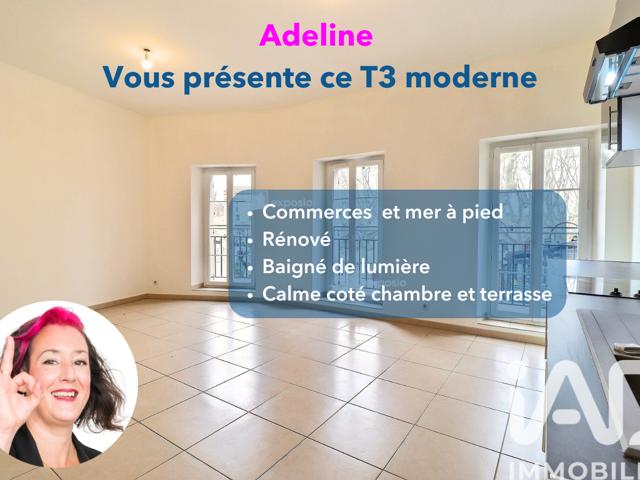 Vente  Appartement F3  de 64 m² à Saint Cyr Sur Mer 295 000 euros Réf: SFN-1967279