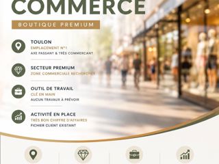 Vente  Local commercial de 170 m² à Toulon 225 200 euros