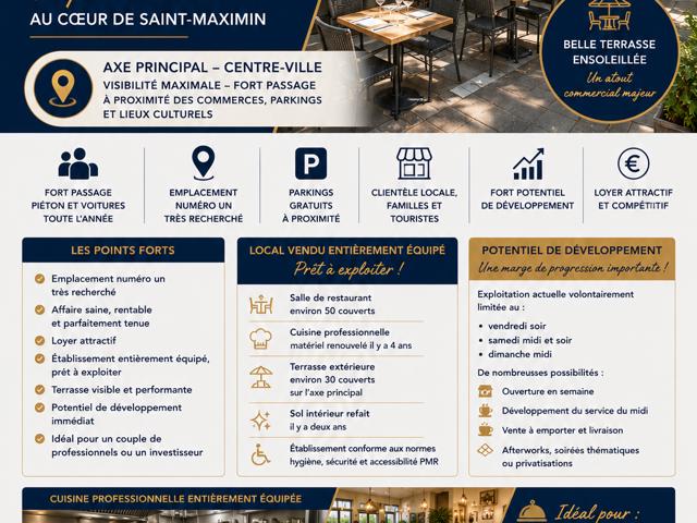 Vente  Local commercial de 100 m² à Saint Maximin la Sainte Baume 39 200 euros Réf: SFN-2009215