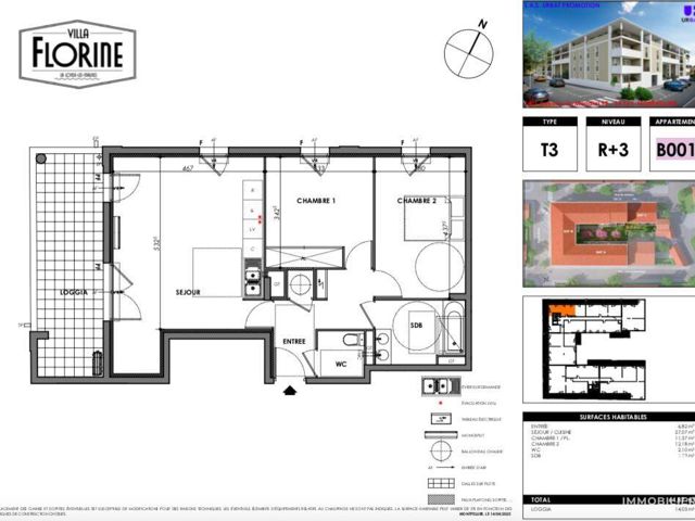 Vente  Appartement F3  de 64 m² à La Londe les Maures 352 000 euros Réf: SFN-1913721-6