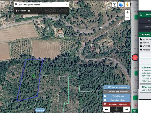 Vente  Terrain de 7902 m² à Lorgues 9 000 euros Réf: SFN-2088746