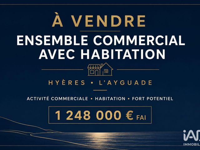 Vente  Local commercial de 115 m² à Hyères 1 248 000 euros Réf: SFN-1996550