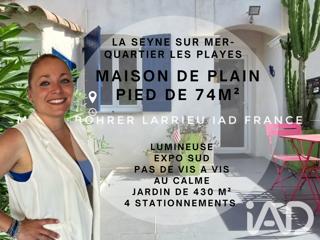 Vente  Maison de 74 m² à La Seyne 405 000 euros