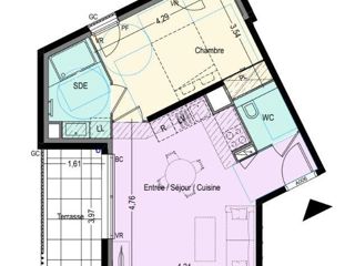 Vente  Appartement T2  de 43 m² à Fréjus 243 000 euros Réf: SFN-2139043-5