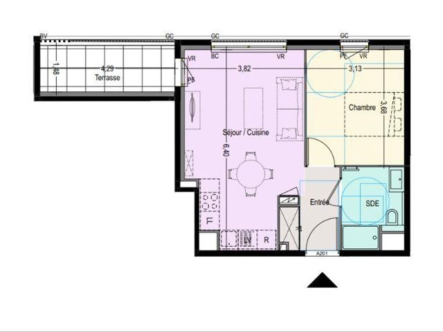Vente  Appartement F2  de 42 m² à Fréjus 279 000 euros Réf: SFN-2139043-7