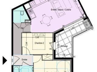 Vente  Appartement F3  de 60 m² à Fréjus 322 000 euros Réf: SFN-2139043-9
